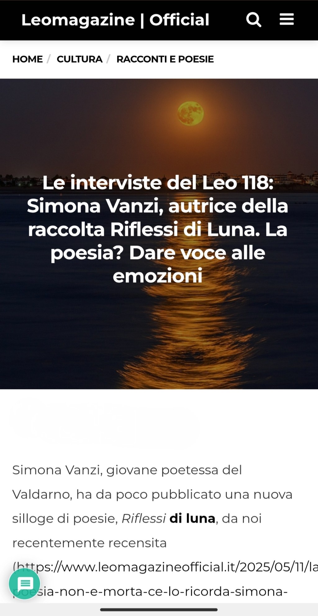 Una poesia per&nbsp;vivere